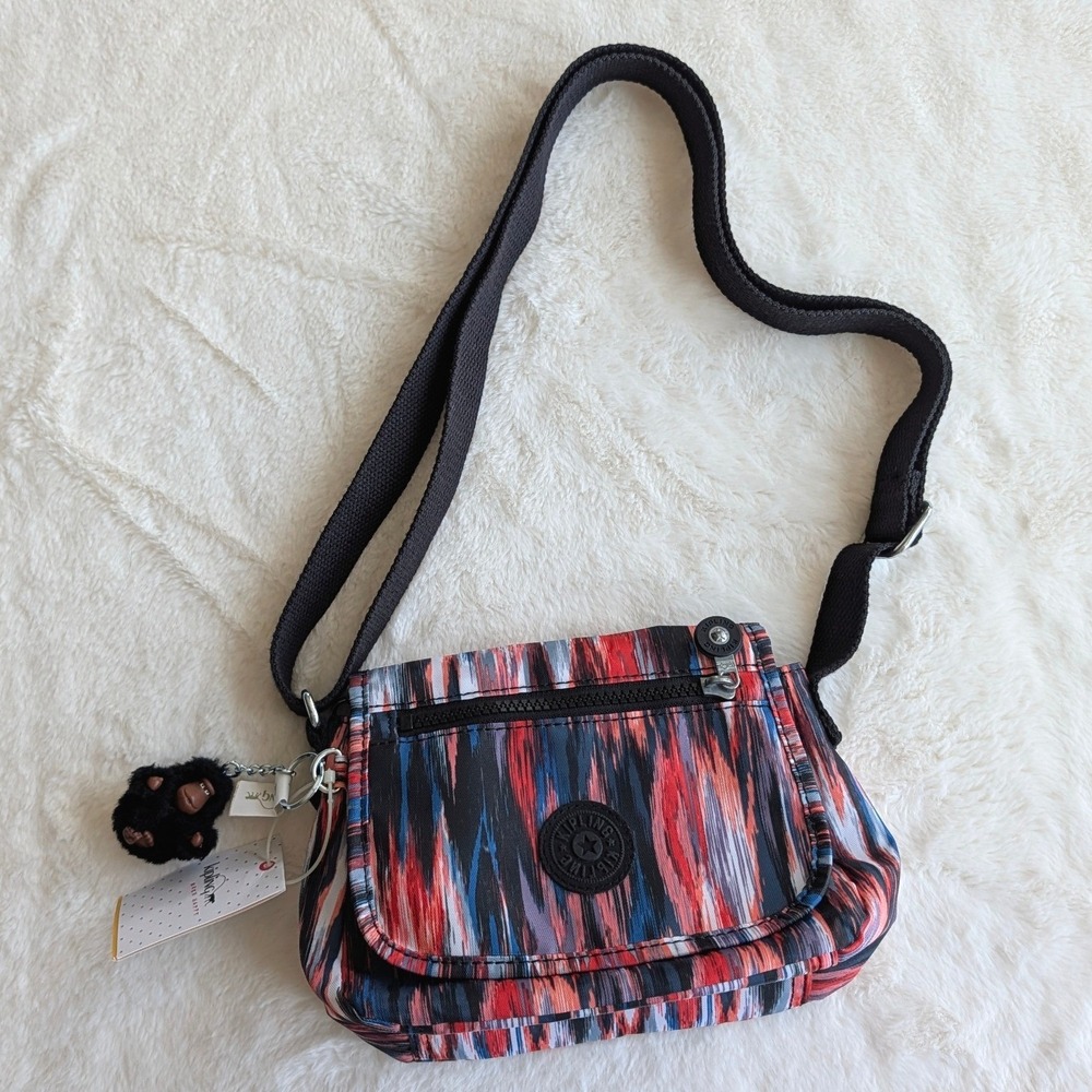 Kipling Sabian Mini Crossbody Bag Vivid Falls Multi Color NWT